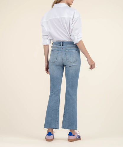KELSEY High Rise Ankle Flare in Honest