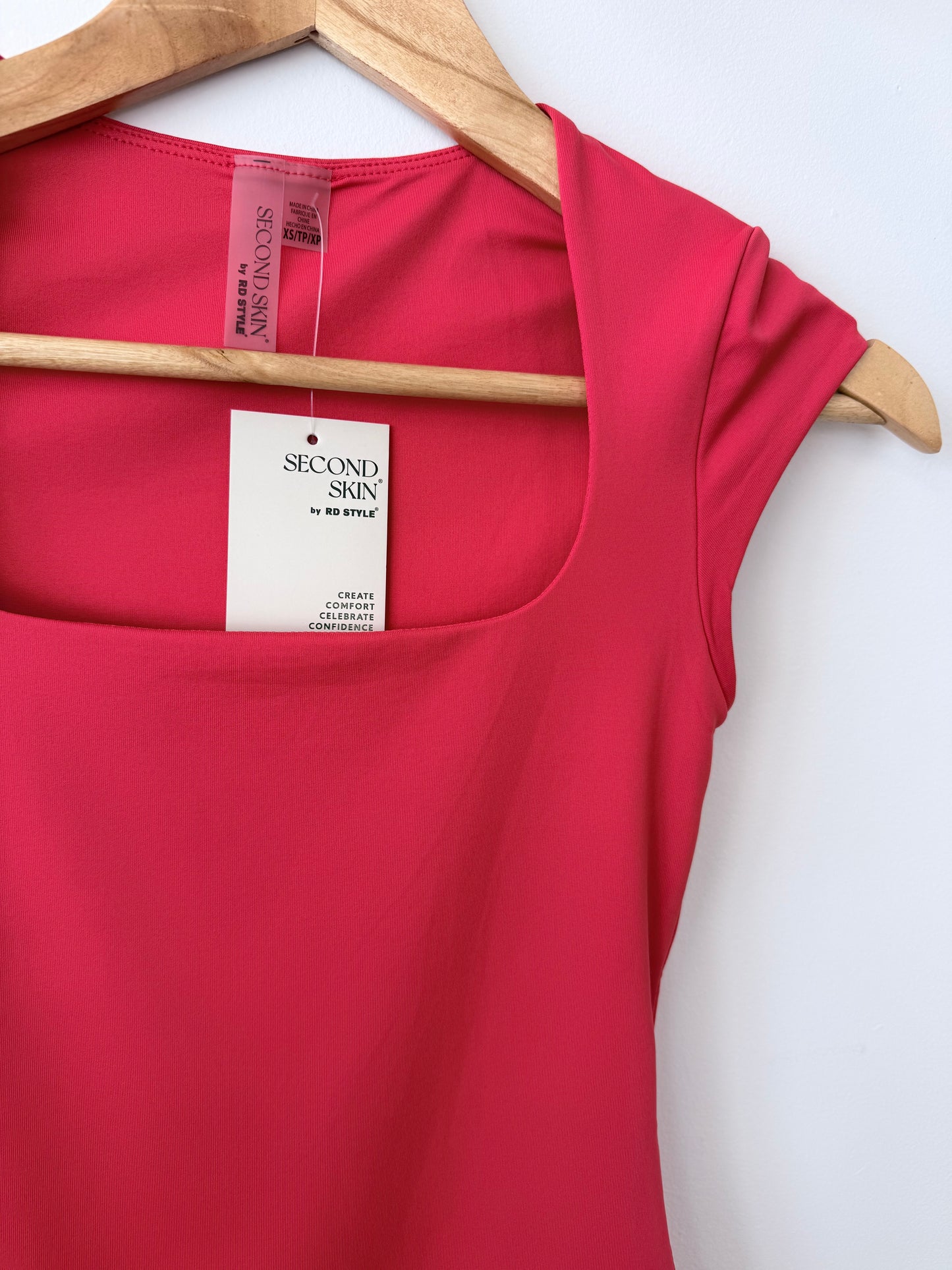 TIARA Cap Sleeve Tee - Cherry