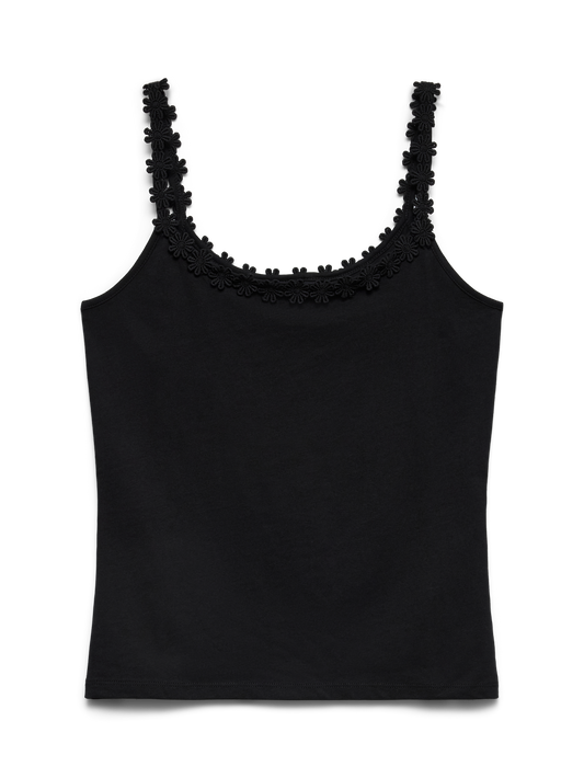 FLORA Tank Top Black