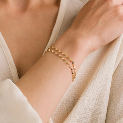 RAY LAYERED BRACELET - GOLD