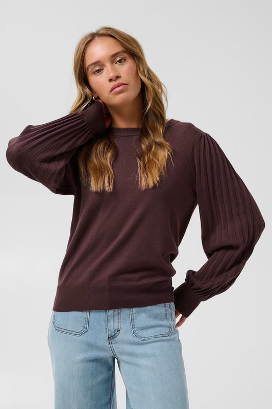 LONE KNIT PULLOVER IN FUDGE