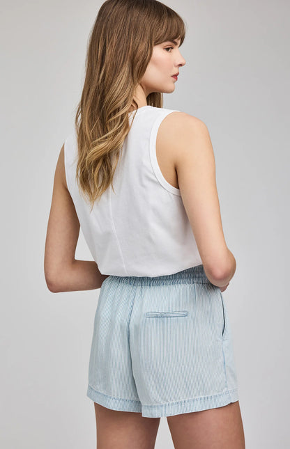 TESSA SHORT IN BLUE STRIPE