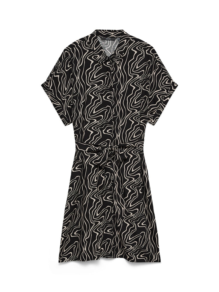 EASY JOY SHORT SLEEVE SHIRT DRESS