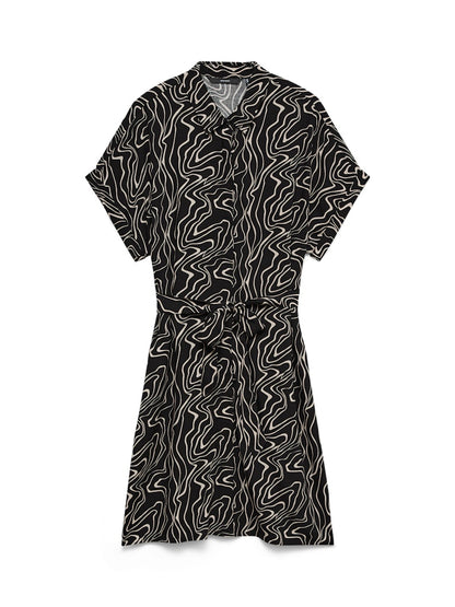 EASY JOY SHORT SLEEVE SHIRT DRESS