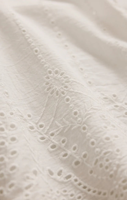 OCEANSIDE EMBROIDERED TOP