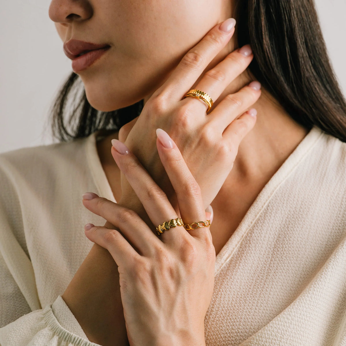 Shell Open Ring