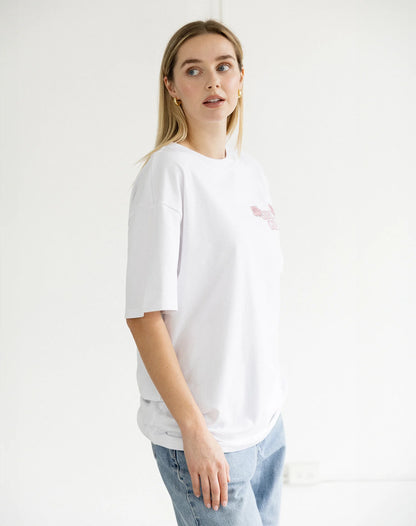 "GIRLS GIRL" OVERSIZED BOXY TEE