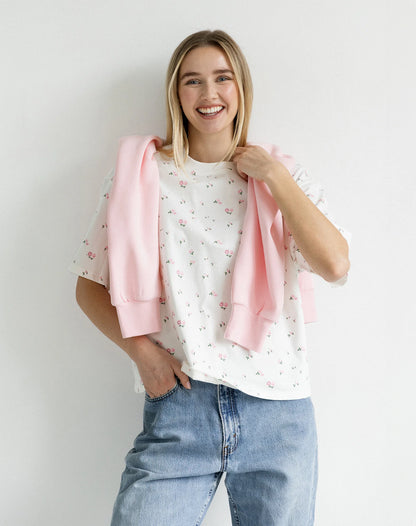 FLORAL BOXY TEE