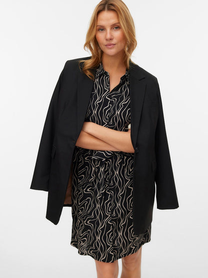 EASY JOY SHORT SLEEVE SHIRT DRESS