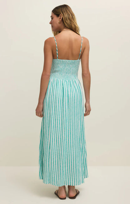 BAYSIDE - Stripe Linen Maxi Dress