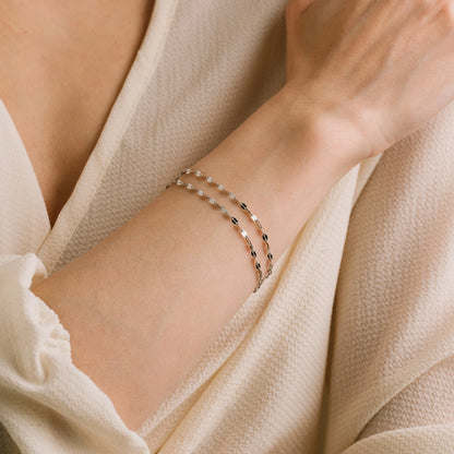 RAY LAYERED BRACELET - SILVER