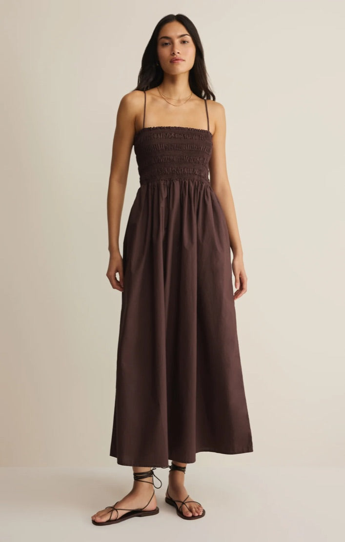CORNELIA POPLIN MAXI DRESS