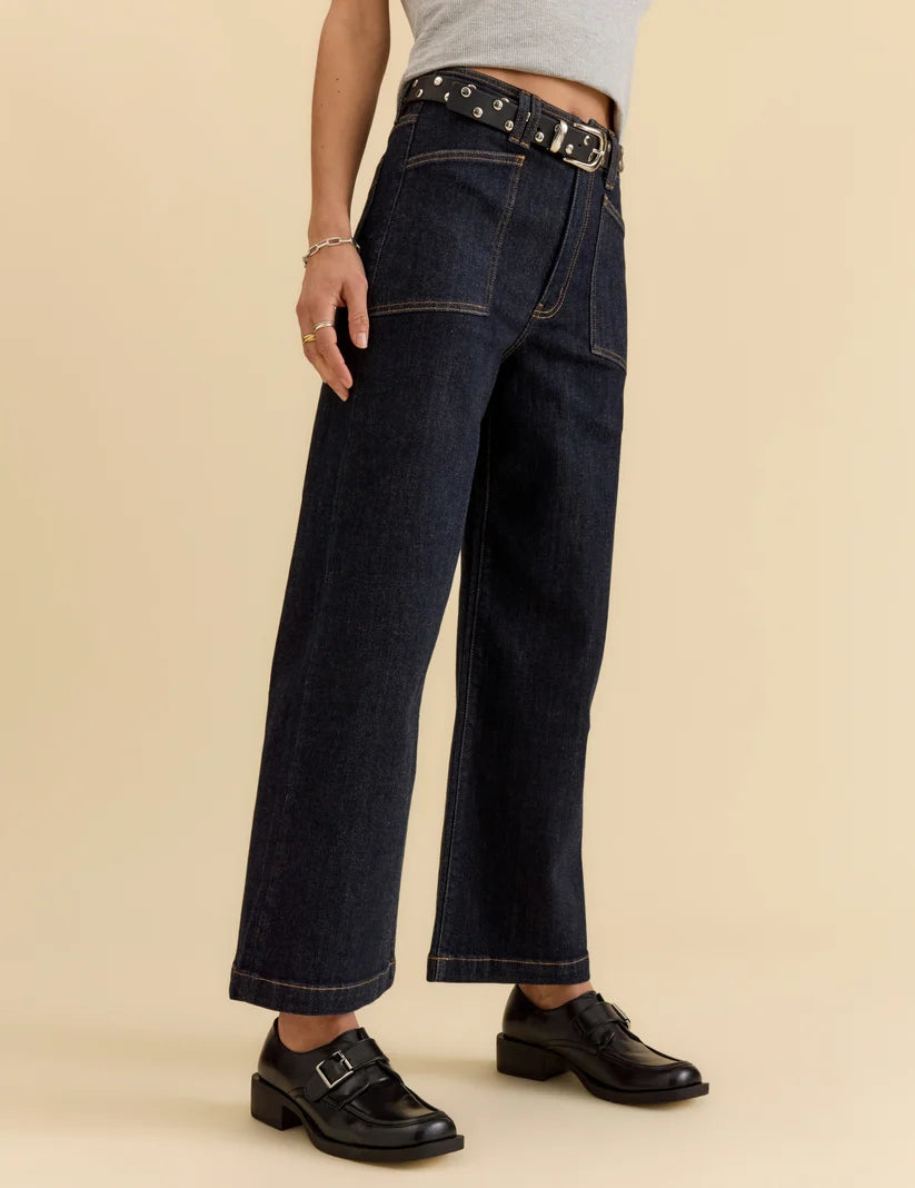 VALLY GIRL WIDE LEG ANKLE RISE
