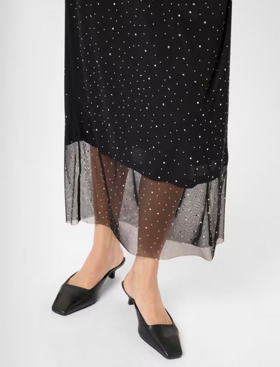 STINNA - Long Mesh Skirt