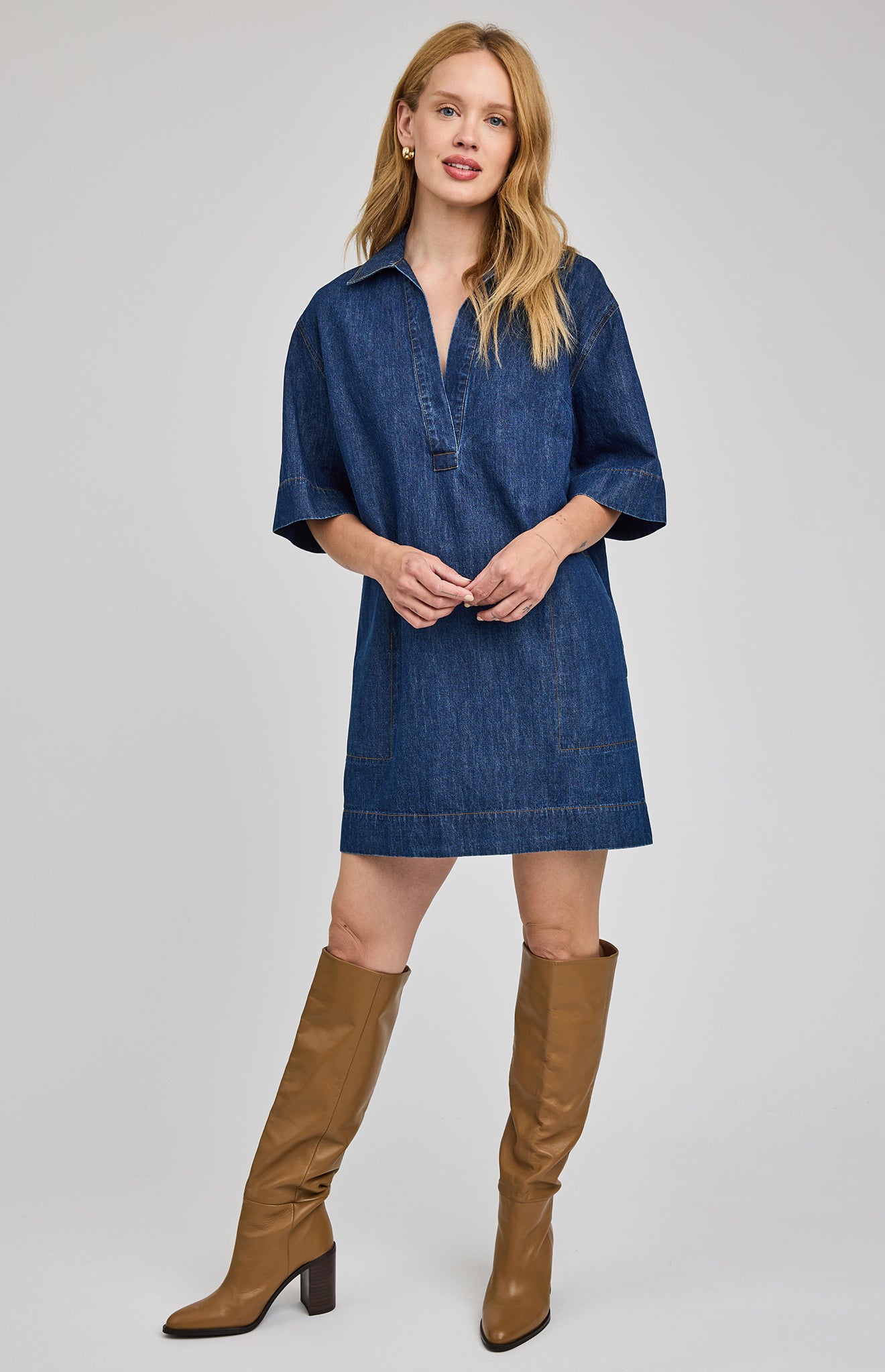 EVELINA - Denim Dress