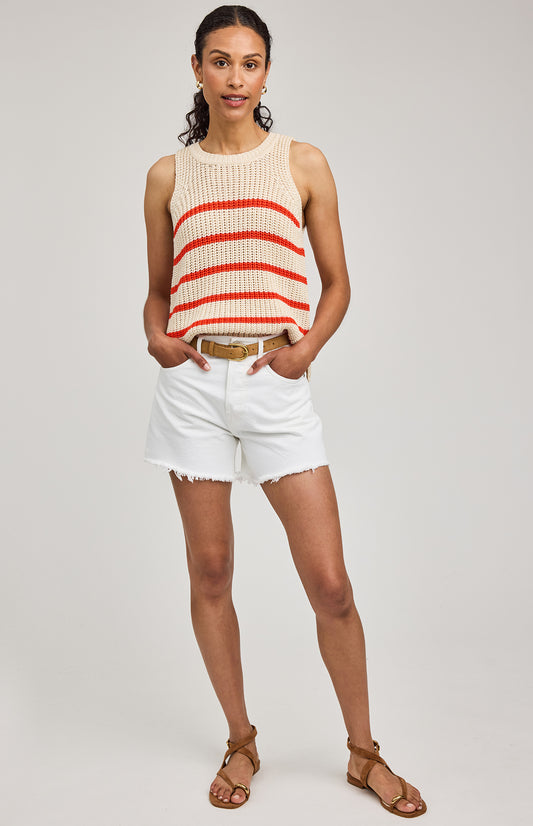 ANDREA Knit Tank Grenadine Stripe