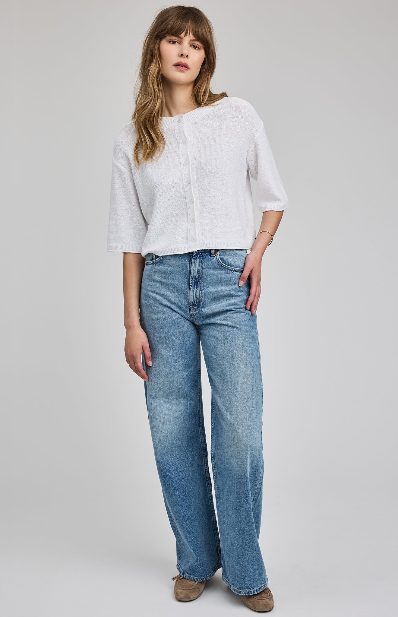 GENEVIEVE Top White