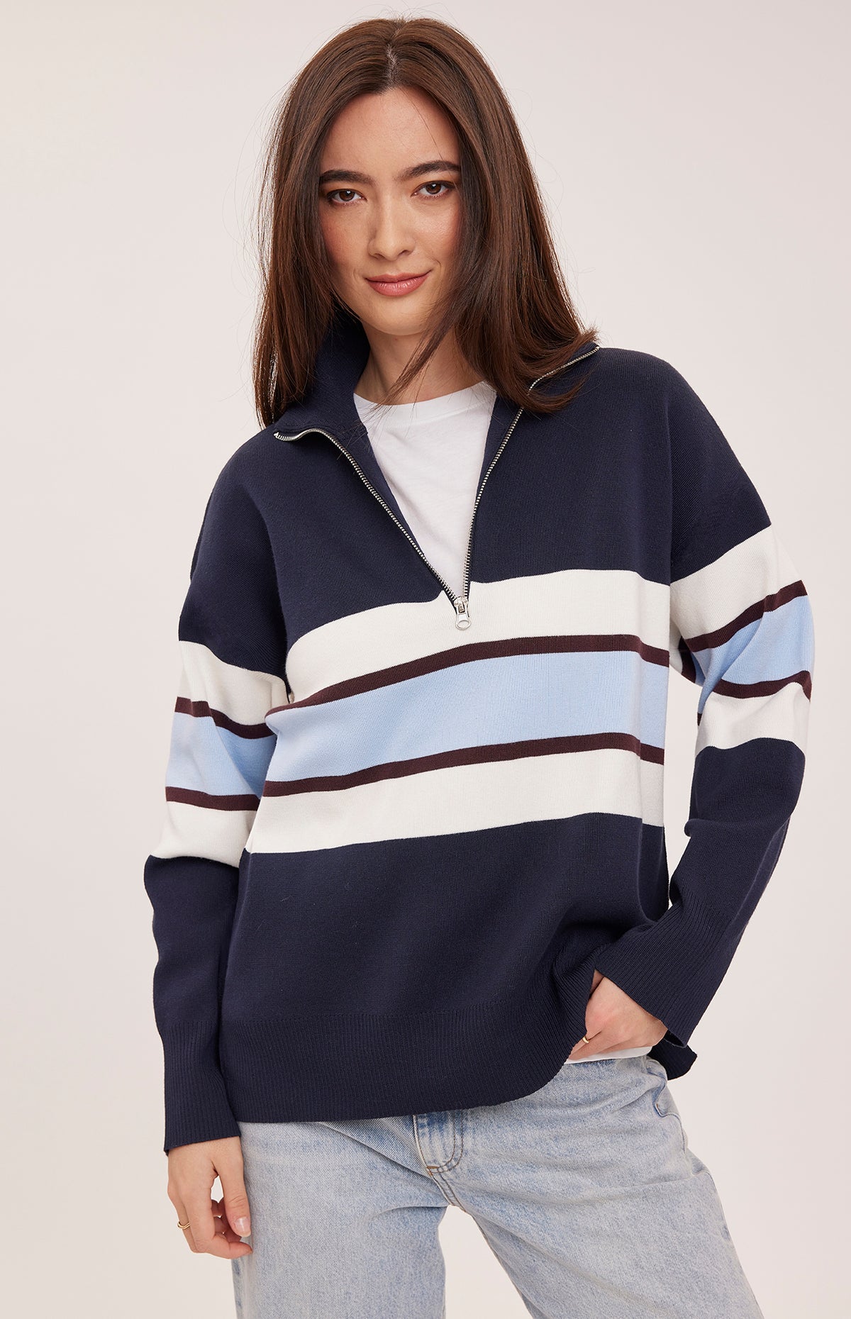 IDRIS STRIPED SWEATER