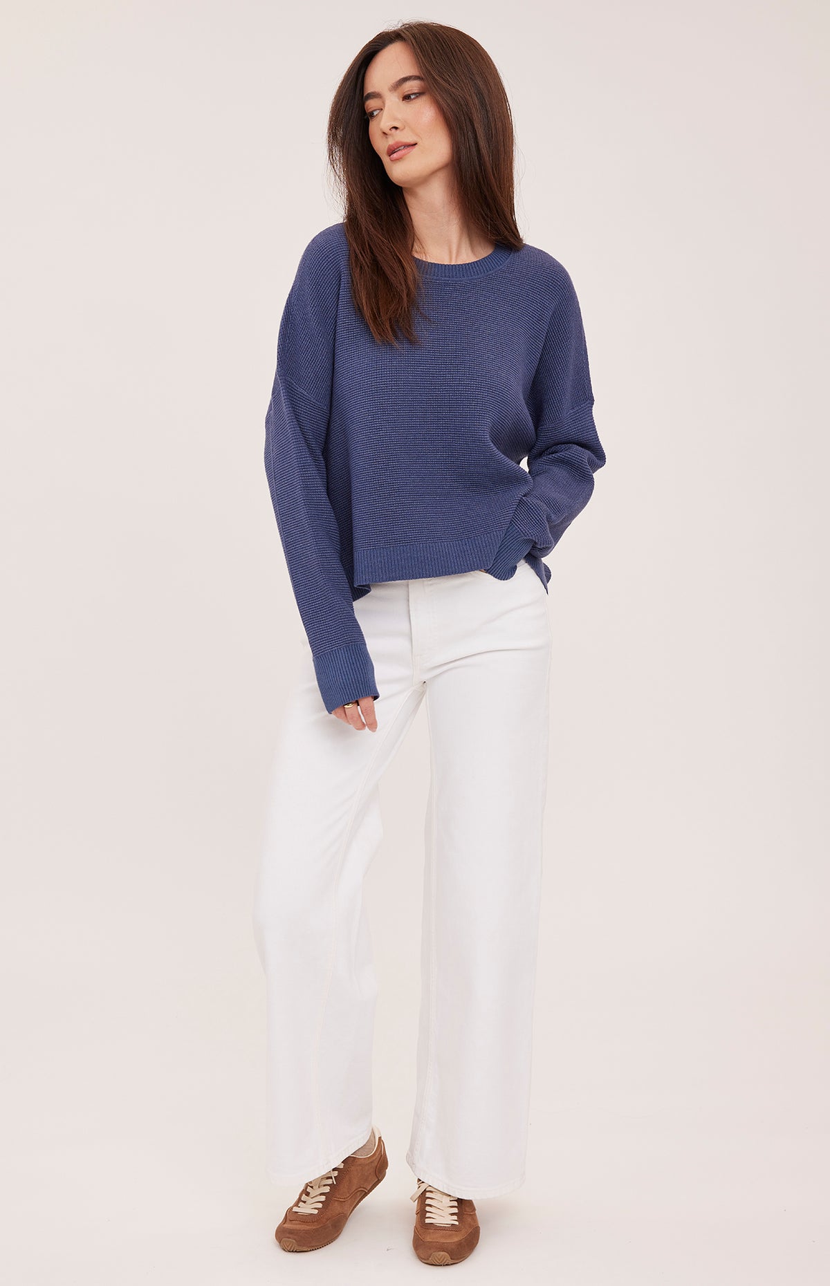 AXEL PULLOVER - Heather Navy