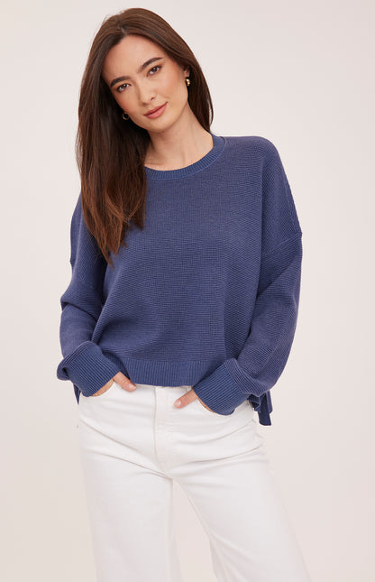 AXEL PULLOVER - Heather Navy