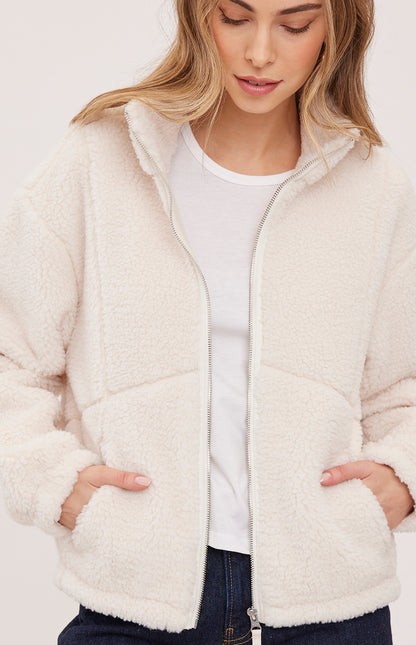 CAMDEN SHERPA JACKET - CREAM