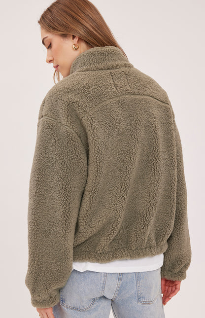 CAMDEN SHERPA JACKET - SAGE