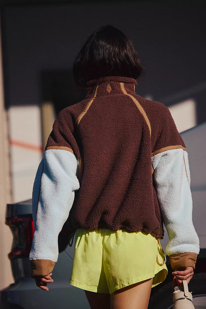 MOUNTAIN HIGH - Half Zip Fleece {Cocoa Sky}