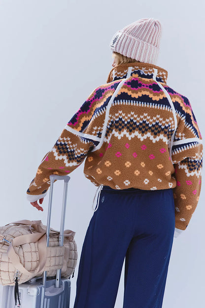 MOUNTAIN HIGH - Half Zip Fleece {Isle Twig}