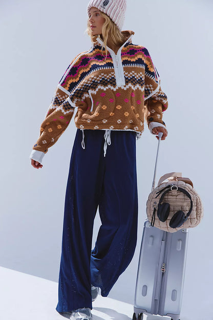 MOUNTAIN HIGH - Half Zip Fleece {Isle Twig}