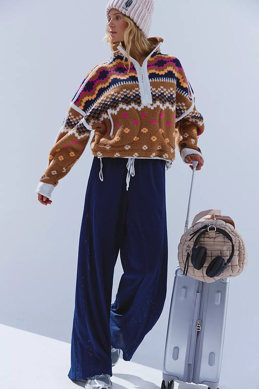 MOUNTAIN HIGH - Half Zip Fleece {Isle Twig}