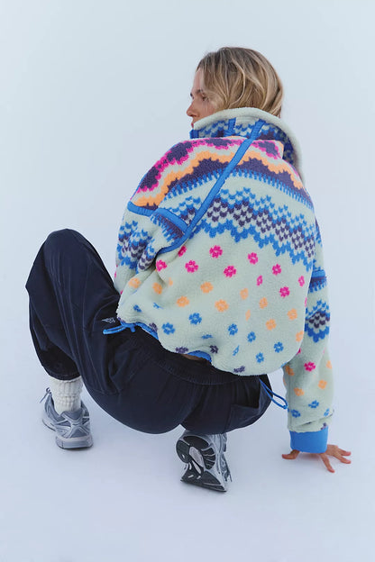 MOUNTAIN HIGH - Half Zip Fleece {Spring Meadow}