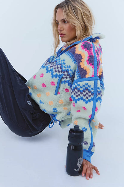 MOUNTAIN HIGH - Half Zip Fleece {Spring Meadow}