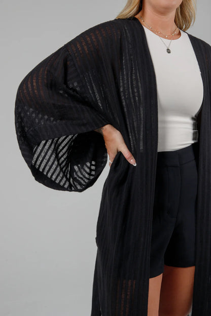 POSEY - Linen Blend Open Cover Up