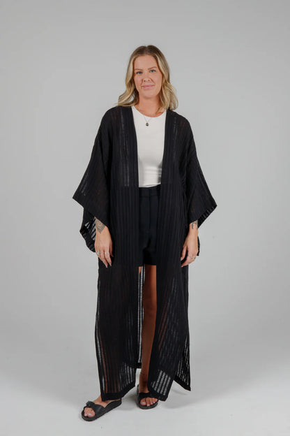 POSEY - Linen Blend Open Cover Up