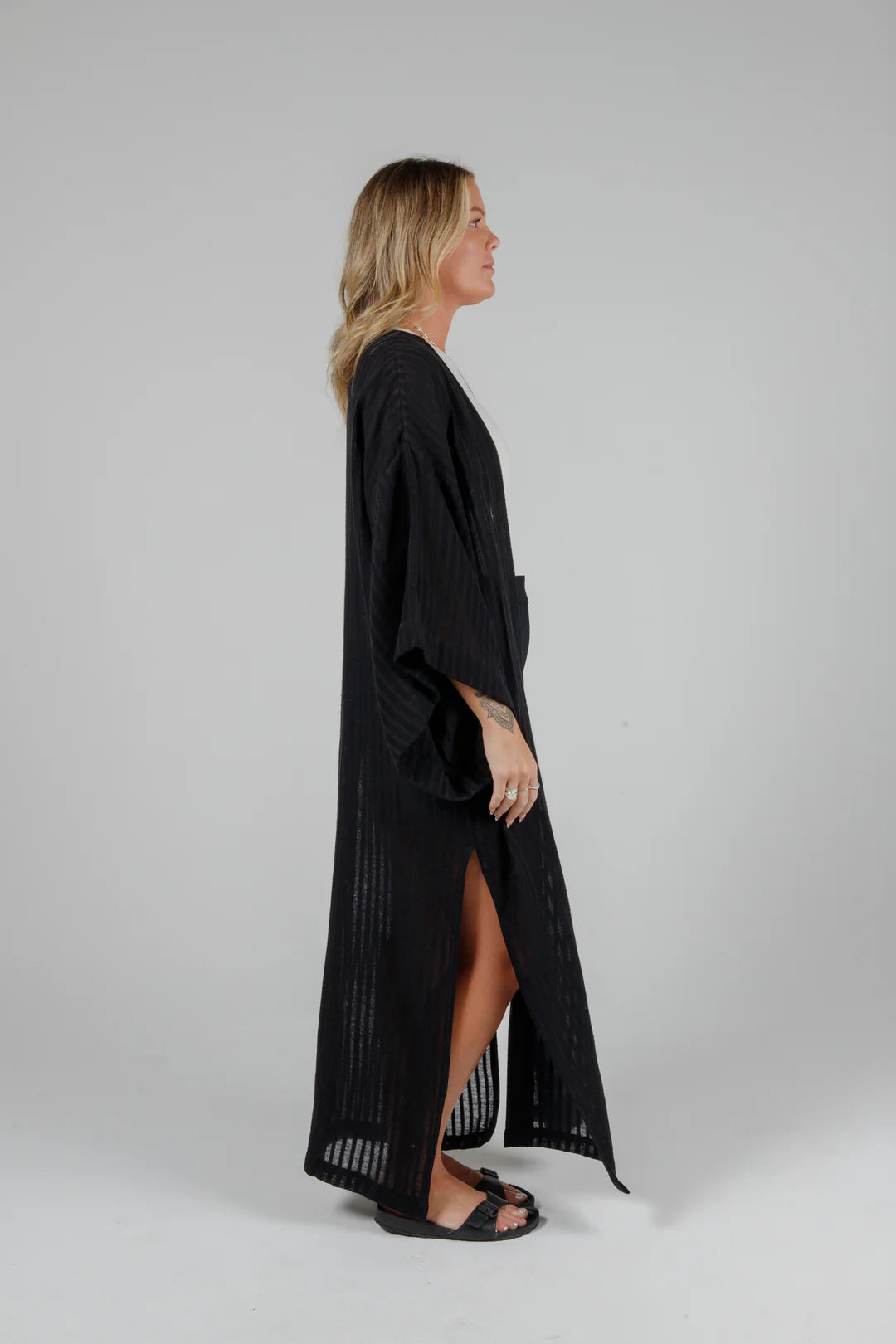 POSEY - Linen Blend Open Cover Up