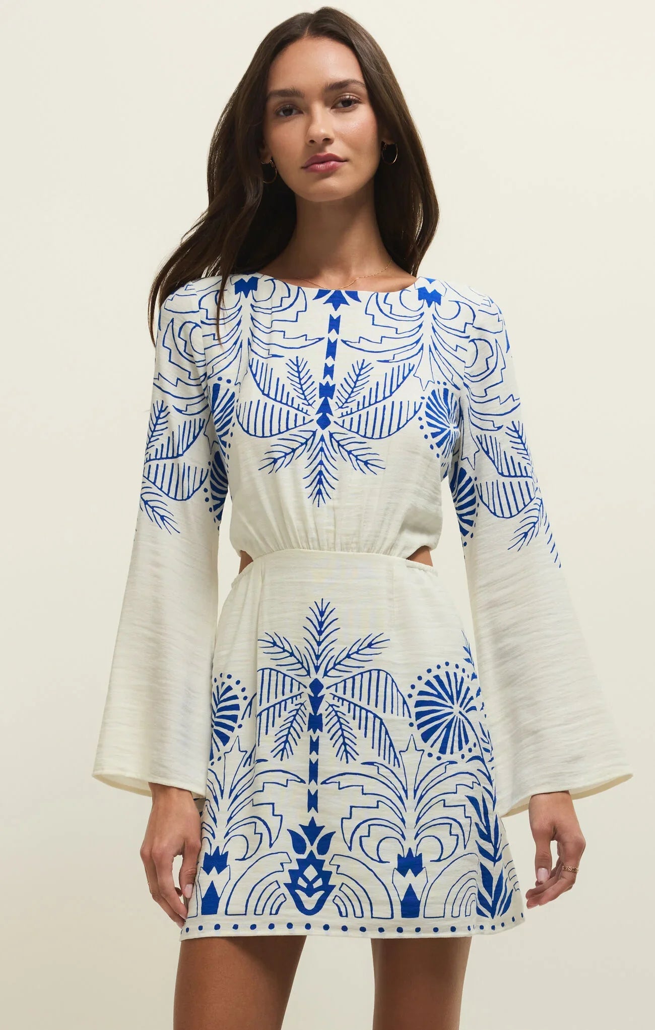 TAHINA - Palm Mini Dress
