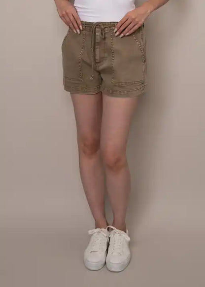 JULIE - Stretch Twill Cargo Shorts