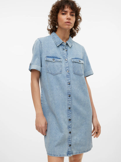 JENNIE - Denim Dress (Light Wash)