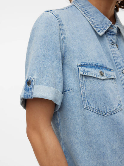JENNIE - Denim Dress (Light Wash)