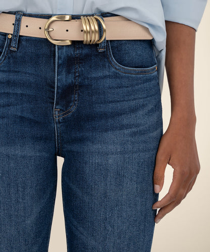 RACHAEL - High Rise Mom Raw Hem