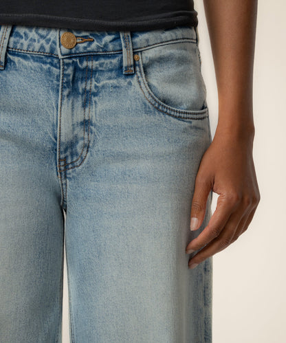 SELENA BAGGY LOW RISE STRAIGHT LEG IN ENTHUSIASTIC
