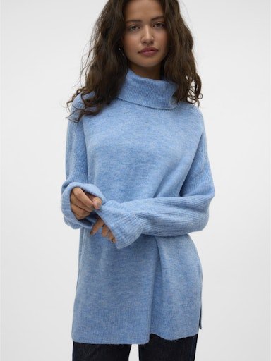 MARY Highneck Pullover - Blue