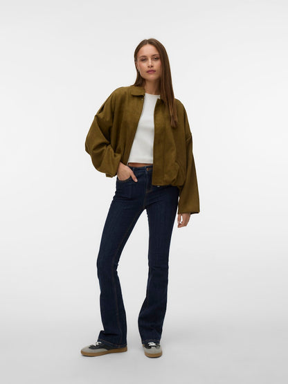 HAZEL - Suede Bomber
