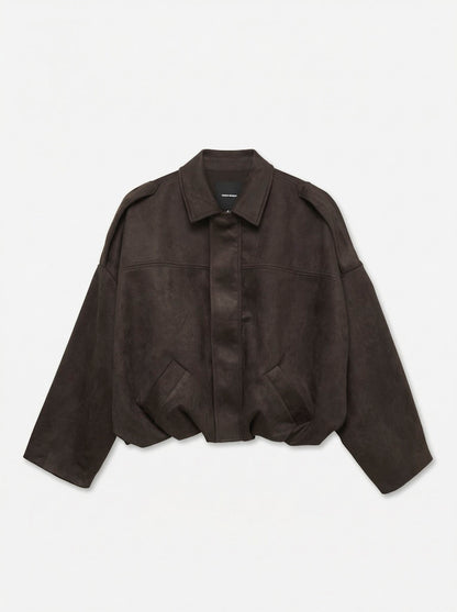 HAZEL - Suede Bomber