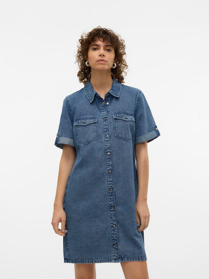 JENNIE - Denim Dress (Dark Wash)