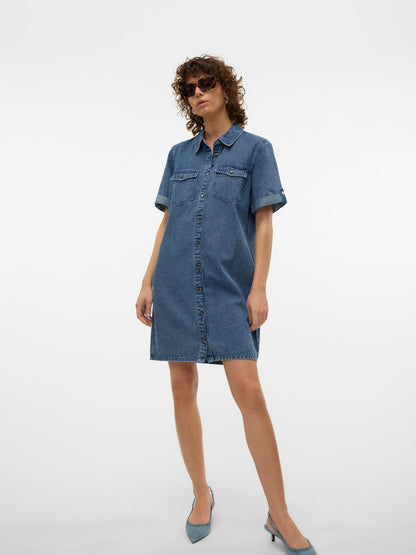 JENNIE - Denim Dress (Dark Wash)