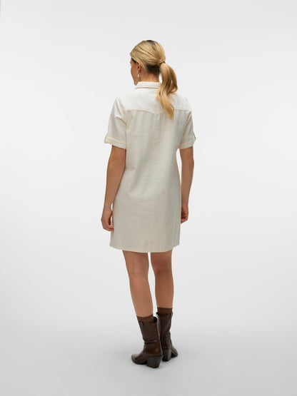 JENNIE - Denim Dress (White)