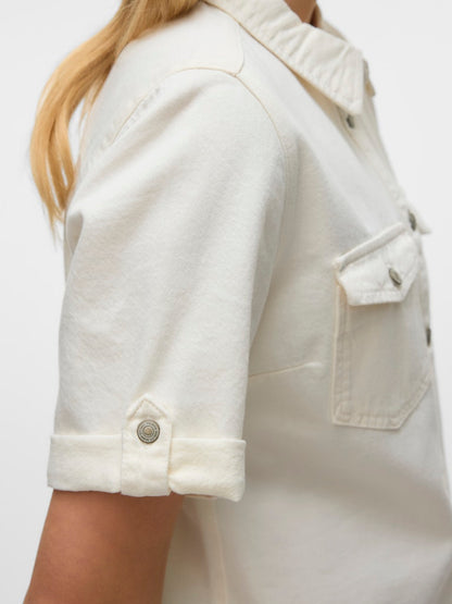 JENNIE - Denim Dress (White)