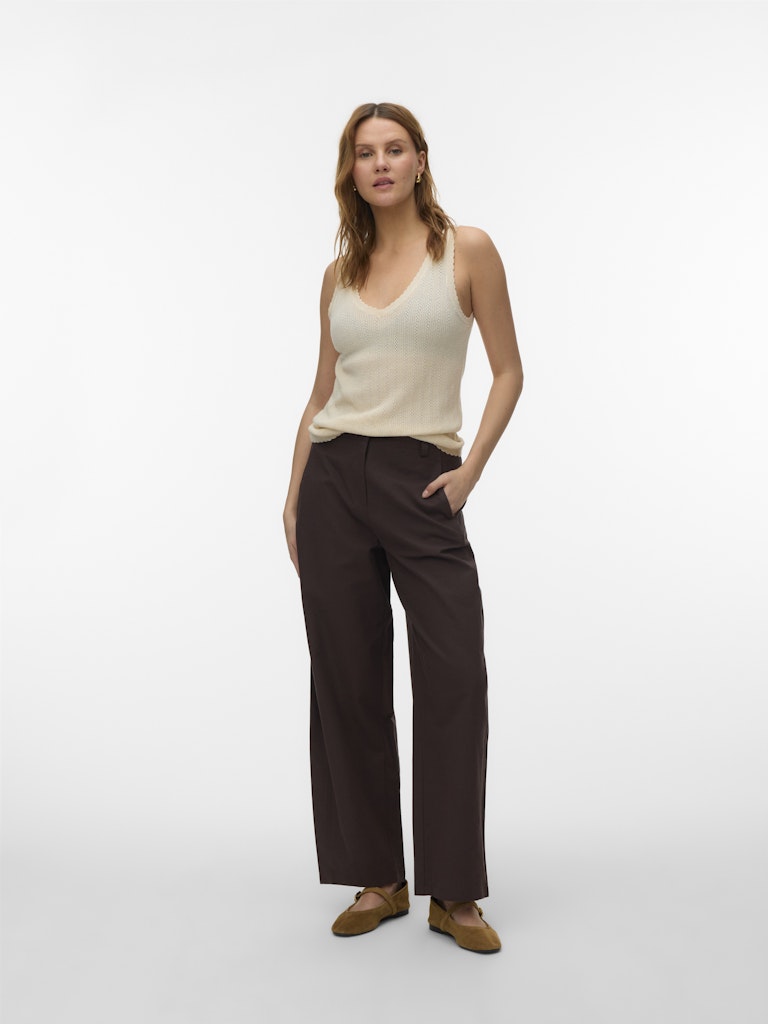 NEWLEX Pointelle V Neck Tank