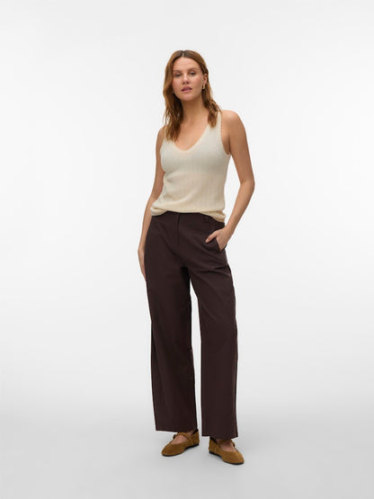 NEWLEX Pointelle V Neck Tank